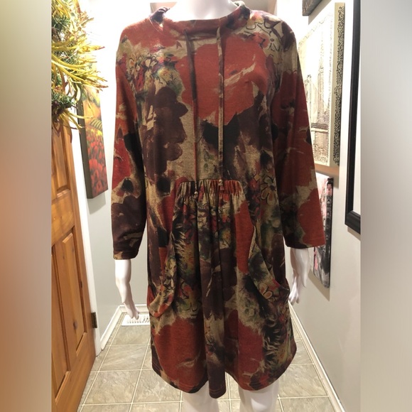 Floral Long Sleeve Dress by FRESH FX - Picture 2 of 11